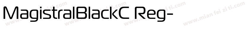 MagistralBlackC Reg字体转换